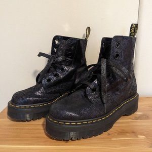 Doc Martens "Molly" Glitter Platform Boots